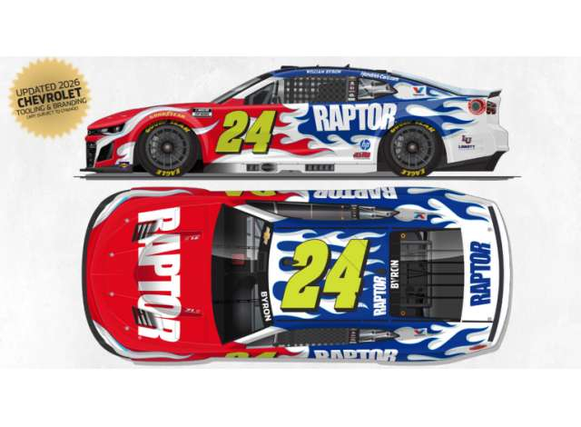 Chevrolet #24 William Byron *Raptor*, various 2026