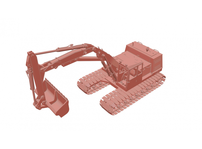 Сборная модель Экскаватор МТП-71 с планировочным ковшом и составной стрелой