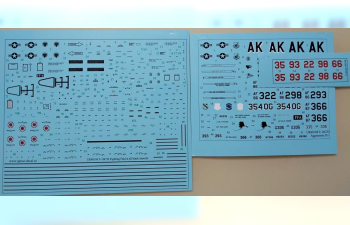Декаль F-16C/D Fighting Falcon Aggressor Pt.1, с тех. надписями, FFA (удаляемая лаковая подложка)