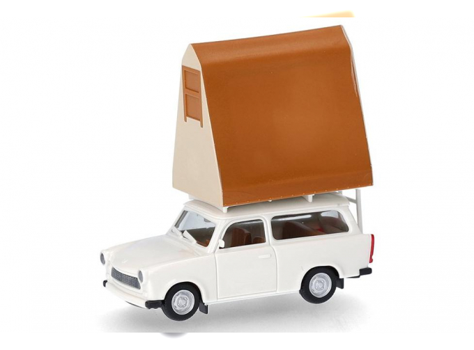 TRABANT 601 универсал с тентом на крыше, белый