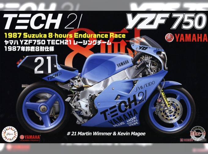 Сборная модель Yamaha YZF 750 Tech 21 1987 Suzuka 8 Hours Endurance Race