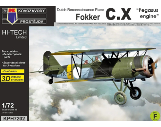 Сборная модель Dutch Reconnaissance Plane Fokker C.X "Pegasus engine"