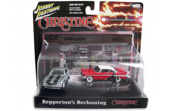 PLYMOUTH Fury 1958 + CHEVROLET Camaro 1967 + фигурка Repperton's Reckoning Christine 