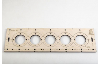 Шаблон для сверления подрозетников 72мм, толщина 8мм (набор 5 штук)