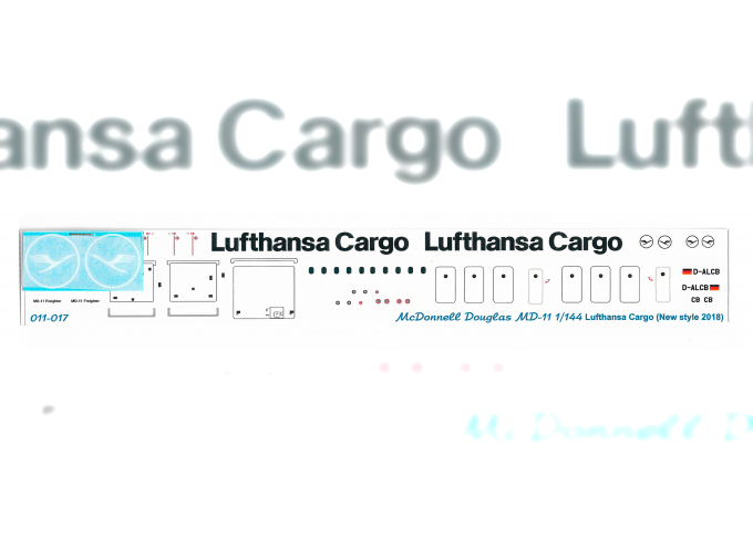 Декаль для McDouglas MD-11 "Lufthansa Cargo"