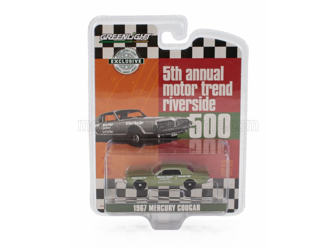 MERCURY Cougar Official Pace Car Riverside 500 Coupe Car Of The Year (1967), Green