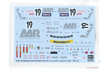 Сборная модель TOYOTA WedsSports AAR Levin AE92 "1991 JTC" (Limited Edition)