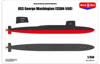 Сборная модель Подводная лодка SSBN-598