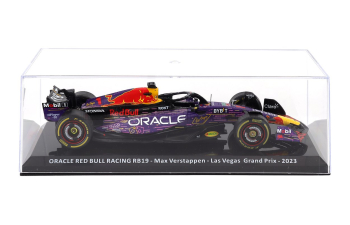 RED BULL F1 Rb19 Team Oracle Red Bull Racing №1 World Champion Winner Las Vegas Usa Gp (2023) Max Verstappen - Con Vetrina - With Showcase, Purple Yellow Red