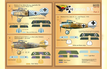 Набор декалей Albatros D.V. Part 2 Wet decal