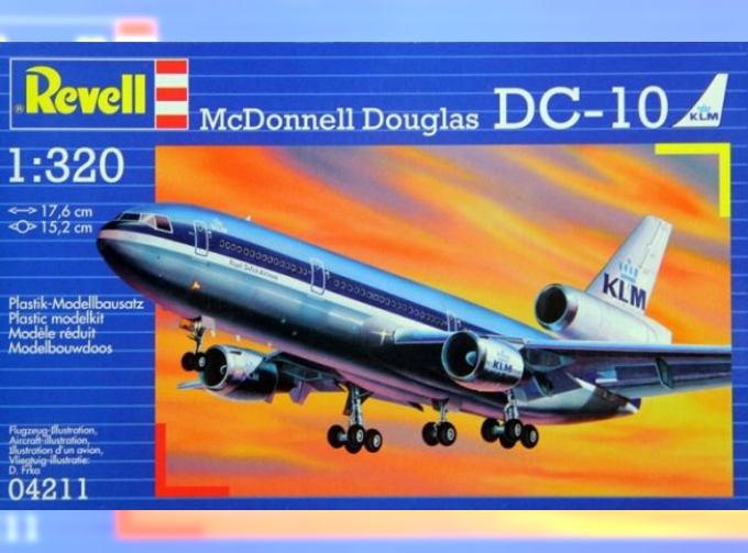 Сборная модель Пассажирский самолет McDonneell Douglas DC-10