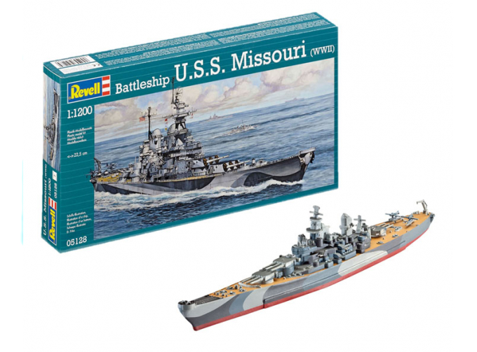 Сборная модель Военный корабль USS MISSOURI 2-я мировая