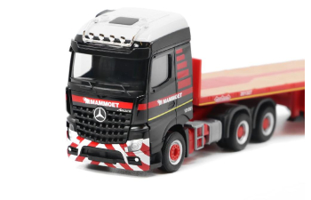 MERCEDES-BENZ Arocs SZ с полуприцепом, черный/красный