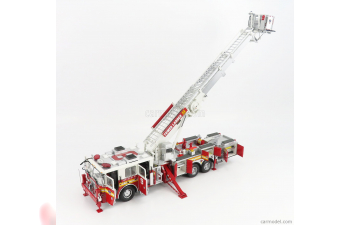 SEAGRAVE Truck Tower Ladder 9 Scala Fire Dept. City Of New York - Vigili Del Fuoco - Fire Engine - 55cm, Red White
