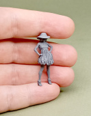 Фигура 0325 Милашка в шляпе, неокрашенная