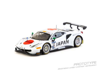 Ferrari 488 GT3 FIA GT Nations Cup #12 T. Kondo / K. Seto, white 2018