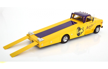 DODGE D-300 Ramp Truck, Michelin (1970), yellow purple