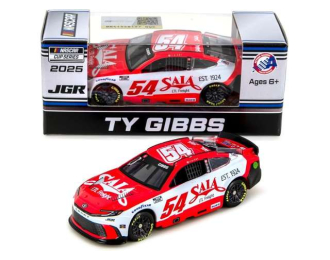 Toyota Camry #54 Ty Gibbs *SAIA LTL Freight*, white/red 2025