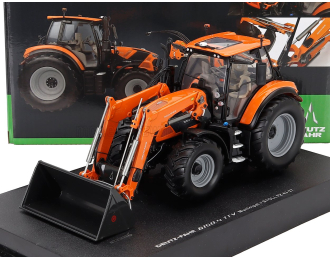DEUTZ-FAHR 6150.4 Ttv Tractor With Fz 47-23 Front Loader (2018), Orange Black