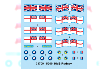 Сборная модель Корабль HMS Rodney