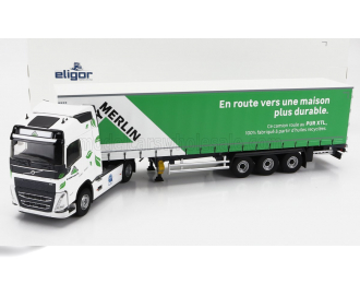 VOLVO Fh4 500 Truck Telonato Leroy Merlin Transports (2020), White Green