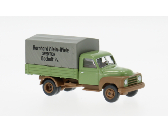 HANOMAG L 28 Pritsche Bernhard Klein-Wiele Internationale Spedition Bocholt i.W (1955), green/brown