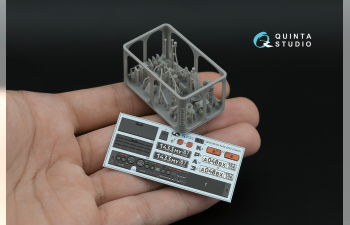 3D Декаль интерьера кабины КрАЗ-6322 (Takom) (с 3D-печатными деталями)