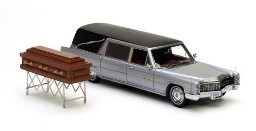 CADILLAC S S Hearse (катафалк) 1966, black/silver