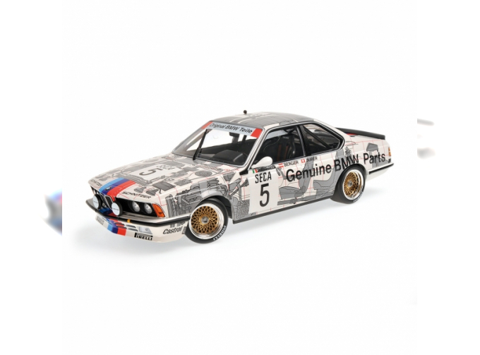 BMW 635 CSI "BMW Parts" Ravaglia - Berger - Surer Winner Spa (1985), white