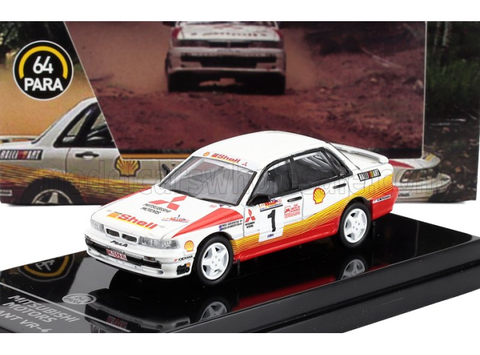 MITSUBISHI Galant Vr-4 №1 Rally Malaysia (1991) Ross Dunkerton - Fred Gocentas, White Orange