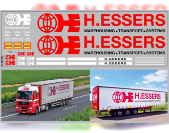 Набор декалей транспортная компания H.ESSERS вариант 2 (100х290)