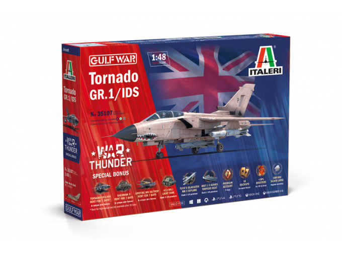 Сборная модель PANAVIA AIRCRAFT Tornado Gr.1/ids Military Airplane - Gulf War