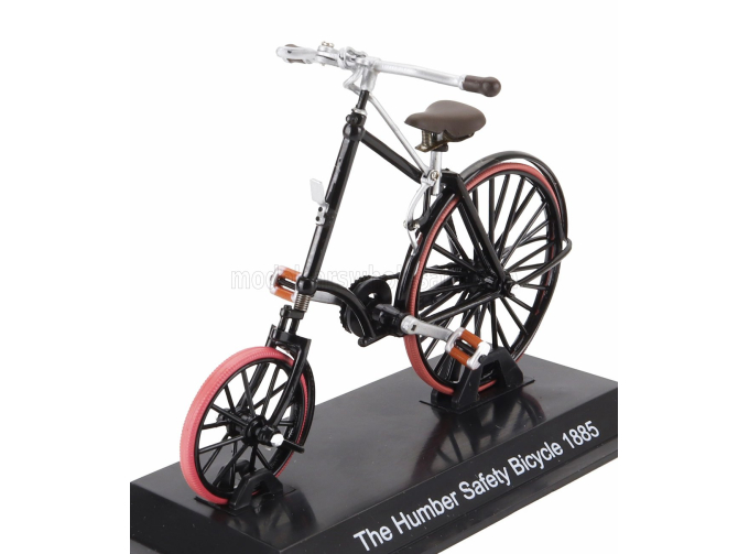 Велосипед The Humber Safety Bicycle (1885), черно-красный