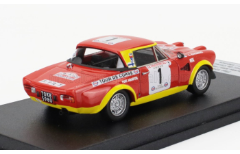 FIAT 124 Abarth (night Version) N 1 Rally Tour De Corse (1974) Markku Alen - Ilka Kivimaki, Red Yellow