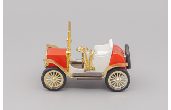 Машинка старинная, красный / белый