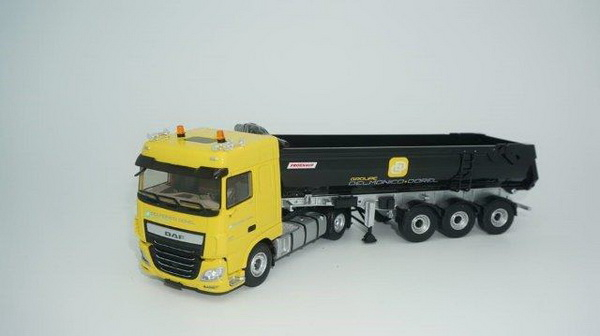 DAF XF EURO 6 SPACE CAB c полуприцепом-самосвалом "DELMONICO DOREL" 2018