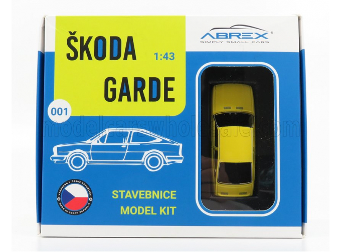 Сборная модель SKODA Garde (1982), Yellow