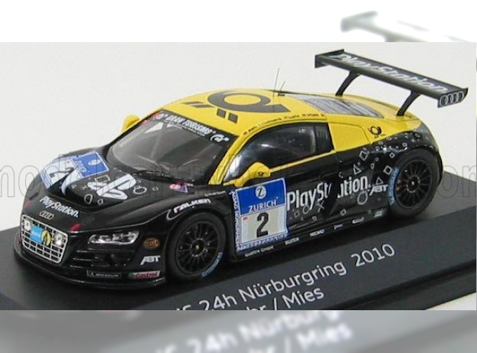 AUDI R8 Lms №2 24h Adac Nurburgring (2010) Abt - Collard - Luhr - Mies, Black Yellow