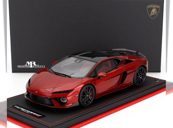 LAMBORGHINI Temerario Alleggerita Package (2024) - Con Vetrina - With Showcase, Rosso Efesto - Red