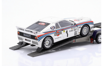 LANCIA 037 Rally & FIAT 242 + Trailer (1983)