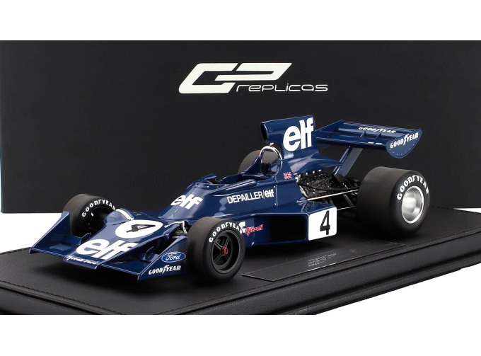 TYRRELL F1 Ford 007 Elf №4 2nd Sweden Gp (1974) Patrick Depailler, Blue