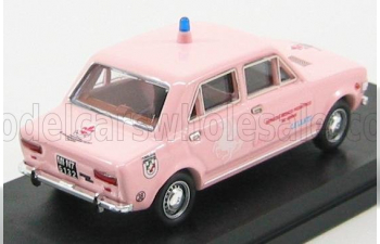 FIAT 128 4 Door - 4 Porte Croce Rosa Celeste Servizio Medico Pediatrico (1971), Pink