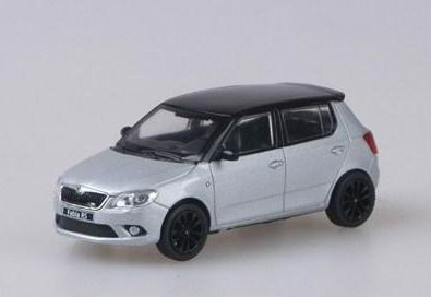SKODA Fabia II RS 2011, Silver Brilliant Metallic with black roof black wheels