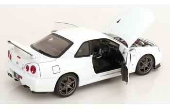 NISSAN Skyline GT-R R34 V-Spec II with OEM-rims (2001), white