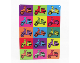 ACCESSORIES Metal Plate - Lambretta Popart, Various