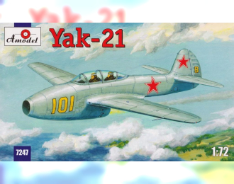 Сборная модель Советский учебно-тренировочный самолет  Як-21