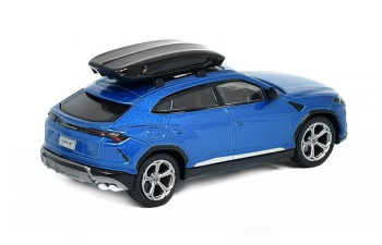 LAMBORGHINI Urus with roof box RHD, blue metallic