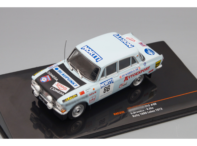 МОСКВИЧ 412 #86 "Avtoexport" Брундза/Ильин 27 место Ралли 1000 озер 1973