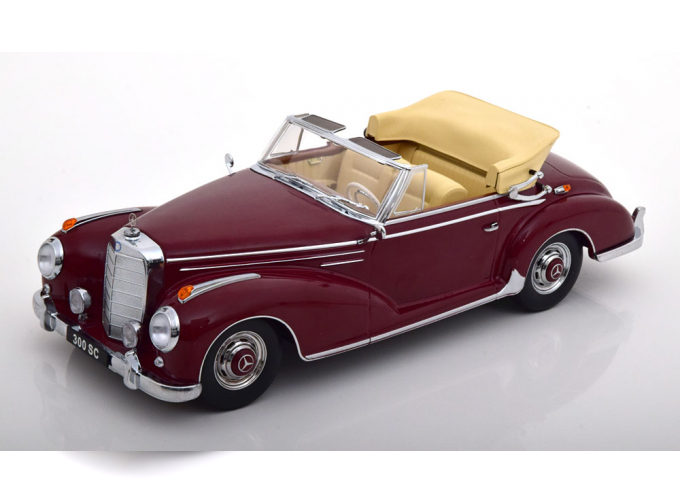 MERCEDES-BENZ 300 SC W188 Convertible (1967), dark red