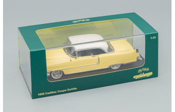 CADILLAC Coupe Deville (1955), yellow / white